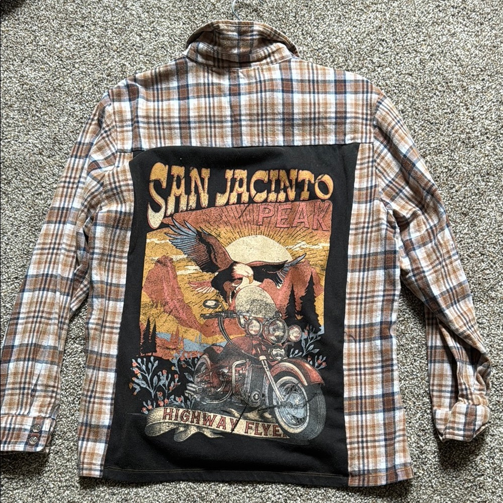 Altar’d State Plaid Flannel with Graphic Back